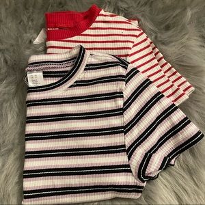 Two shirts/ crop tops